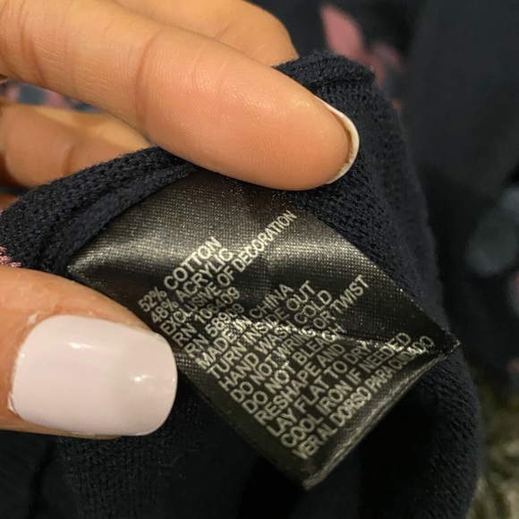 Cremieux flower embroidered sweater - Picture 6 of 6